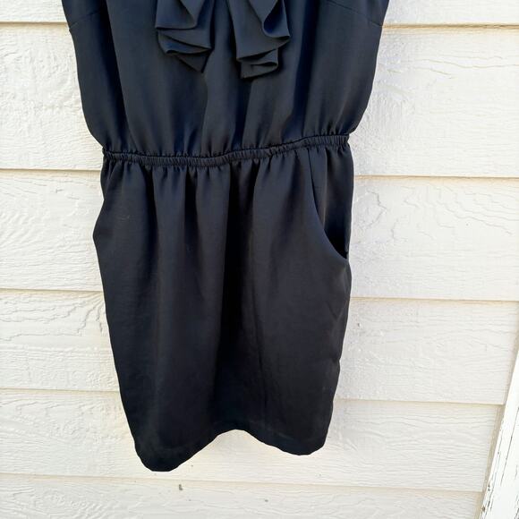 Silence & Noise Black Womens Mini Shift Dress w/ Pockets Size M Length 34" - Picture 5 of 6
